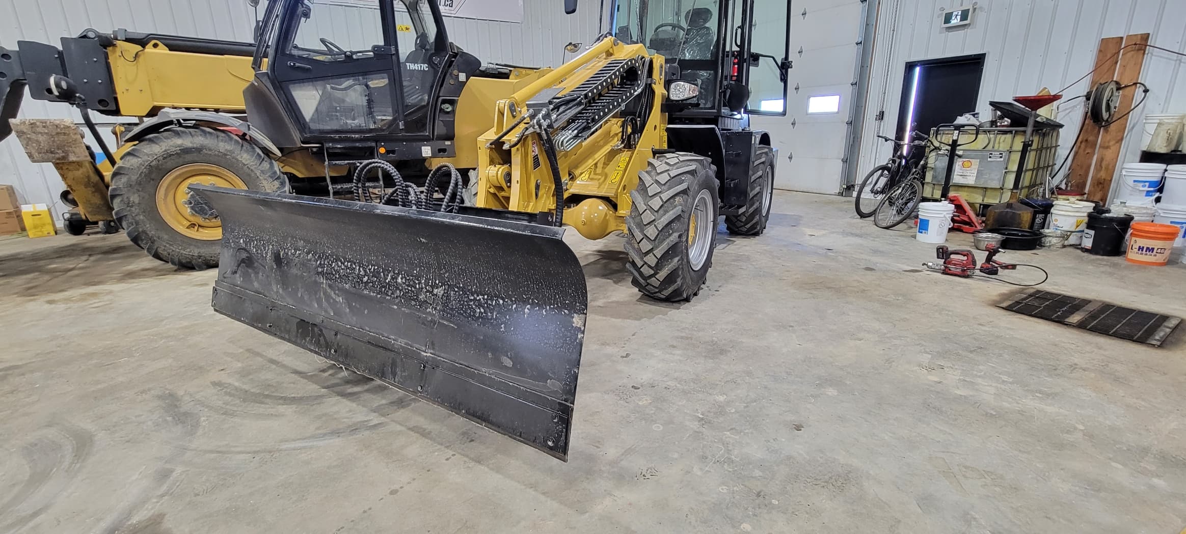 8' Hydraulic Snow Blade — Skid Steer Quick Attach